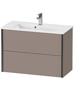 Duravit Meuble sous-vasque XViu XV41790B243 81 x 56 x 39 cm, basalte mat, 2 tiroirs, suspendu, noir mat