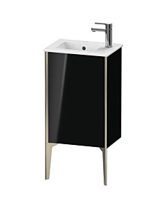 Duravit XViu vanity unit XV4480LB140 41x29x59.4cm, standing, matt champagne, hinged left, high-gloss black