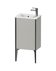 Duravit XViu vanity unit XV4480LB207 41x29x59.4cm, standing, matt black, stop on the left, matt concrete gray
