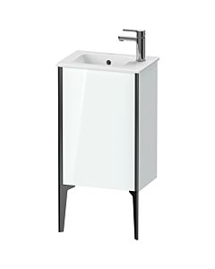 Duravit XViu vanity unit XV4480LB285 41x29x59.4cm, standing, matt black, stop on the left, white high gloss