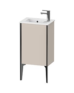 Duravit Meuble sous-vasque XViu XV4480LB291 41x29x59,4cm, sur pied, noir mat, charnière à gauche, taupe mat