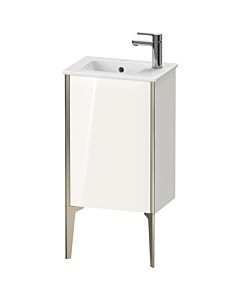 Duravit Meuble sous-vasque XViu XV4480RB122 41x29x59,4cm, debout, champagne mat, butée à droite, blanc brillant