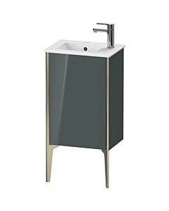 Duravit XViu vanity unit XV4480RB138 41x29x59.4cm, standing, matt champagne, stop on the right, dolomiti gray high gloss