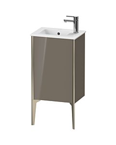 Duravit Meuble sous-vasque XViu XV4480RB189 41x29x59,4cm, debout, champagne mat, butée à droite, gris flanelle brillant