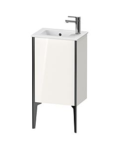 Duravit XViu vanity unit XV4480RB222 41x29x59.4cm, standing, black matt, stop on the right, white high gloss