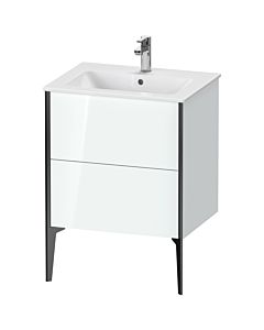Duravit Meuble sous-vasque XViu XV44810B285 61 x 59,4 x 48 cm, blanc , sur pied, noir mat