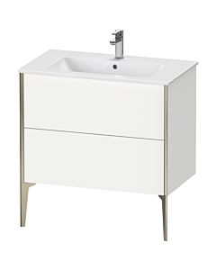 Duravit Meuble sous-vasque XViu XV44820B118 81 x 59,4 x 48 cm, blanc , debout, champagne mat