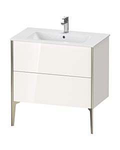Duravit Meuble sous-vasque XViu XV44820B122 81 x 59,4 x 48 cm, blanc , debout, champagne mat
