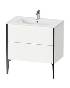 Duravit Meuble sous-vasque XViu XV44820B218 81 x 59,4 x 48 cm, blanc , debout, noir mat
