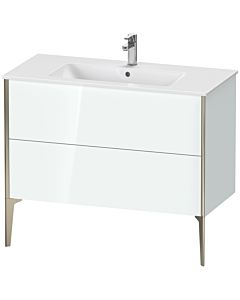 Duravit Meuble sous-vasque XViu XV44830B185 101 x 59,4 x 48 cm, blanc , debout, champagne mat