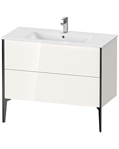 Duravit Meuble sous-vasque XViu XV44830B222 101 x 59,4 x 48 cm, blanc , sur pied, noir mat