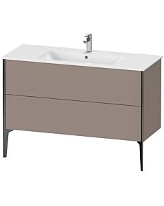 Duravit Meuble sous-vasque XViu XV44840B243 121 x 59,4 x 48 cm, basalte mat, 2 coulissants, debout, noir mat