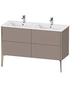 Duravit XViu vanity unit XV44850B143 128x48x59.4cm, 4 pull-outs, standing, matt champagne, matt basalt