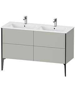 Duravit XViu vanity unit XV44850B207 128x48x59.4cm, 4 pull-outs, standing, matt black, matt concrete gray