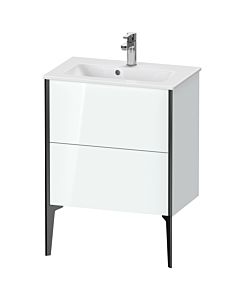 Duravit Meuble sous-vasque XViu XV44880B285 61 x 59,4 x 39 cm, blanc , sur pied, noir mat