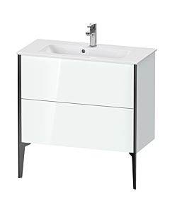 Duravit Meuble sous-vasque XViu XV44890B285 81 x 59,4 x 39 cm, blanc , sur pied, noir mat