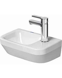 Duravit no. 2000 hand washbasin 07453600412 36x22cm, tap hole on the right, without overflow, with tap hole platform, white