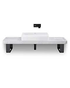 Vasque à poser Duravit Collection One 2383600079 60x40cm, sans trou de robinetterie, avec trop-plein et platelage, finition blanc brillant