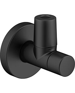 Duravit design angle valve UV1690000646 with rosette, black matt