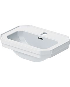 Duravit Serie 1930 Handwaschbecken 0785500000 mit Überlauf und Hahnloch, weiss