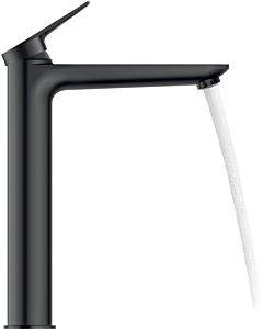 Duravit XL Wave mitigeur lavabo WA1040002046 saillie 176mm, sans tirant - garniture de vidange , noir mat