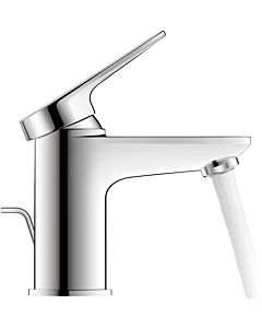 Duravit S MinusFlow Wave Waschtischarmatur WA1012001010 Ausladung 95mm, mit Zugstangen-Ablaufgarnitur, chrom