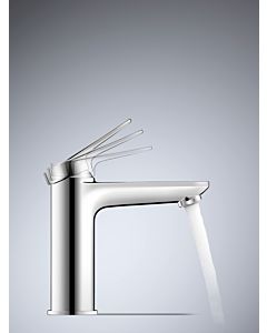 Duravit M FreshStart Wave Waschtischarmatur WA1021002010 Ausladung 122mm, ohne Zugstangen-Ablaufgarnitur, chrom