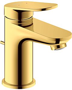 Duravit S Wave Waschtischarmatur WA1010001034 Ausladung 95mm, mit Zugstangen-Ablaufgarnitur, Gold poliert