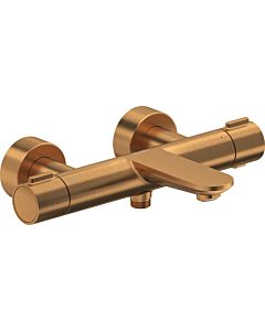Duravit Wave mitigeur de bain WA5220000004 en saillie, robinet d&#39;arrêt et inverseur, bronze brossé