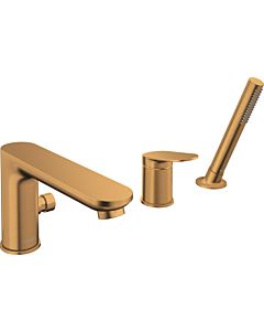 Duravit Wave 3-hole bath mixer WA5260000004 brushed bronze