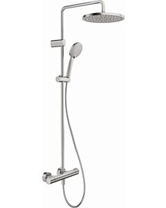Système de douche Duravit 1000 TH4282008070, profondeur 354 mm, avec thermostat de douche, acier inoxydable brossé