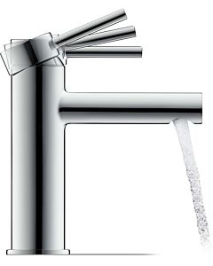 Duravit M MinusFlow Circle Waschtischarmatur CE1022002010 ohne Zugstangen-Ablaufgarnitur, Ausladung 117mm, chrom Hochglanz