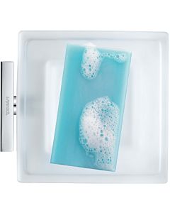 Duravit Seifenschale Karree 0099521000 Glas matt, Halter chrom