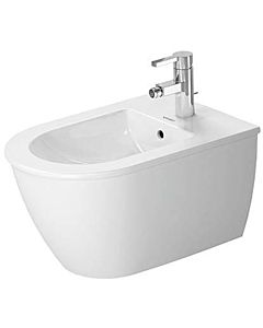 Duravit Darling Nouveau mur Bidet 2249150000 avec trou pour robinet, avec trop-plein, blanc