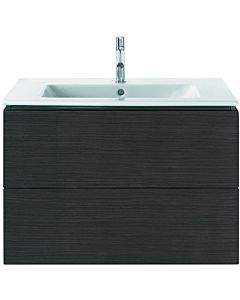 Duravit L-Cube Waschtischunterbau LC624107272 Eiche Dunkel gebürstet, 82x55,5x48,1cm, 2 Auszüge