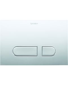 Duravit DuraSystem Betätigungsplatte WD5001021000 21,7 x 14,65 cm, Kunststoff chrom hochglanz, für WC