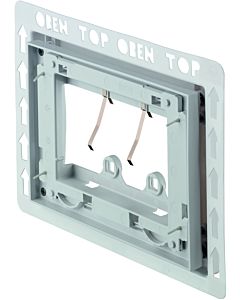 Duravit DuraSystem Einbaurahmen WD6001011000 22,44 x 15,4 cm, flächenbündig, für Kunststoff, weiß