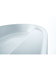 Duravit Luv Aufsatz-Waschtisch 0380700000 70x40cm, geschliffen, 1 Hahnloch, ohne Überlauf, mit Hahnlochbank, weiß