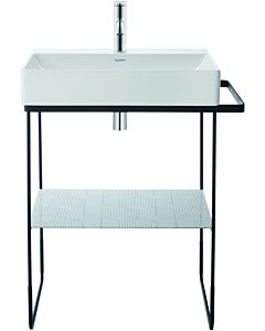 Duravit DuraSquare Möbel-Waschtisch 23535000411 50 x 47 cm, ohne Überlauf, mit Hahnlochbank, 1 Hahnloch, weiß WonderGliss