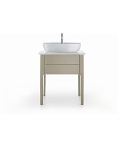 Duravit Luv Waschtisch-Konsole LU946501717 68,8x47,5cm, Weiß Struktur, aus Quarzstein, mit 1 Ausschnitt
