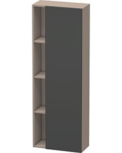 Duravit DuraStyle DS1238R4943 50x24x140cm, porte à droite, graphite mat / basalte mat