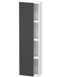 Duravit DuraStyle DS1248L4918 50x24x180cm, porte à gauche, graphite mat / blanc mat