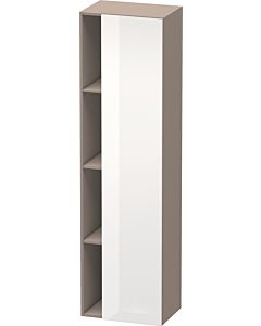 Duravit DuraStyle DS1249R2243 50x36x180cm, porte à droite, blanc haute brillance / basalte mat