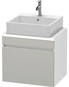 Duravit DuraStyle Waschtisch-Unterschrank DS530000718 60 x 47,8 cm, betongrau/weiß matt, für Konsole, 1 Auszug