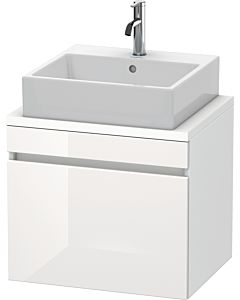 Duravit DuraStyle vasque DS530002218 60 x 47,8 cm, blanc brillant / blanc mat, pour console, coulissant 2000