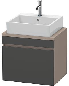Duravit DuraStyle Waschtisch-Unterschrank DS530004943 60 x 47,8 cm, graphit matt/basalt matt, für Konsole, 1 Auszug