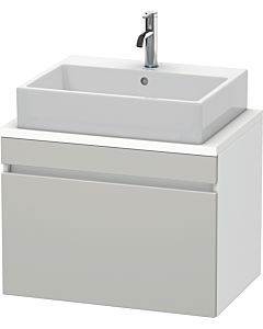 Duravit DuraStyle Waschtisch-Unterschrank DS530100718 70 x 47,8 cm, betongrau/weiß matt, für Konsole, 1 Auszug