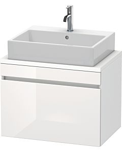 Duravit DuraStyle vasque DS530102218 70 x 47,8 cm, blanc brillant / blanc mat, pour console, coulissant 2000