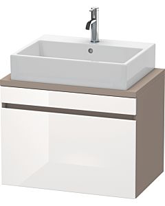 Duravit DuraStyle vasque DS530102243 70 x 47,8 cm, blanc brillant / basalte mat, pour console, coulissant 2000