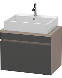 Duravit DuraStyle vanity unit DS530104943 70 x 47.8 cm, matt graphite / matt basalt, for console, 2000 pull-out